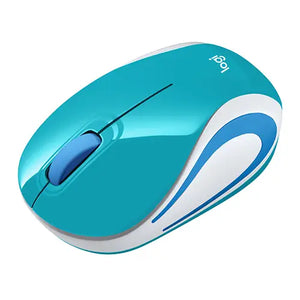 Mouse Mini Inalámbrico Logitech M187, Ultraportátil, Verde Azulado