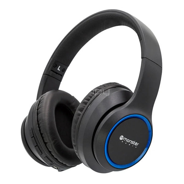 Audífonos Monster MX735 Inalámbricos (Bluetooth, Negro/Azul)