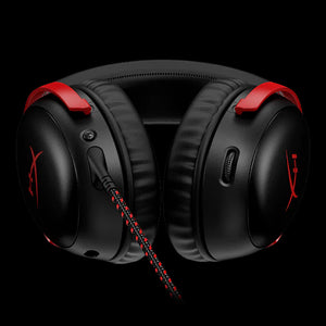 HEADSET HYPERX CLOUD III CON CABLE USB / 3.5MM NEGRO / ROJO GAMER PC, PS5, PS4, Xbox Series X|S, Xbox One, Nintendo Switch, Ma