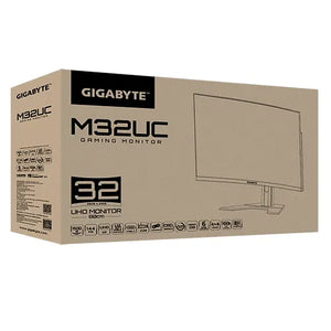 Monitor Gamer Gigabyte M32UC de 31.5“ Curvo (VA, 4K, 160Hz, 1ms, D-Port+HDMI+USB-C, FreeSync, Vesa)
