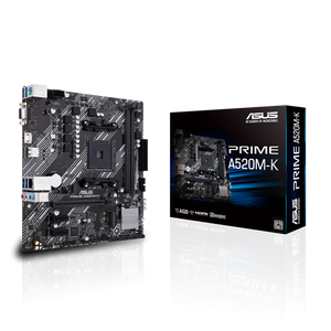 Placa Madre ASUS Prime A520M-K AM4 AMD Ryzen A520, SATA 6Gb/s, M.2, HDMI, VGA, Micro-ATX, DDR4