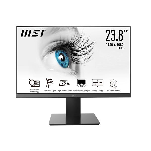 Monitor MSI PRO MP241X de 23.8“ (VA, Full HD, HDMI+VGA, Vesa)