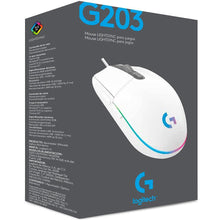 Cargar imagen en el visor de la galería, Mouse Gamer Logitech G203 Lightsync White