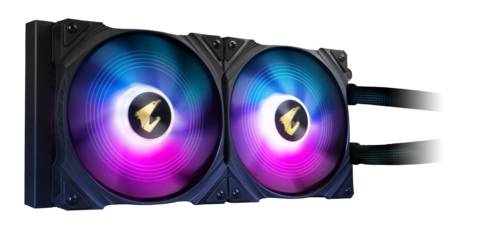 Regriferación Líquida Aorus WaterForce X 280, LCD Circular, RGB Fusion 2.0, Ventiladores 140mm ARGB