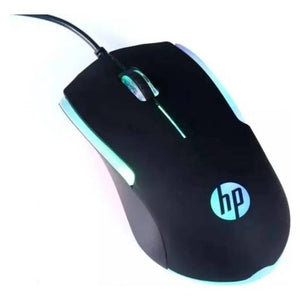 Mouse Gamer HP M160 RGB, 3 Botones, 1.600 DPI, Negro