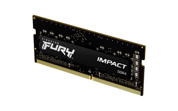 Memoria Ram DDR4 16GB 3200MHz Kingston FURY Impact SO-DIMM, Non-ECC, CL20, 1.2V *Producto disponible en 48 horas hábiles*