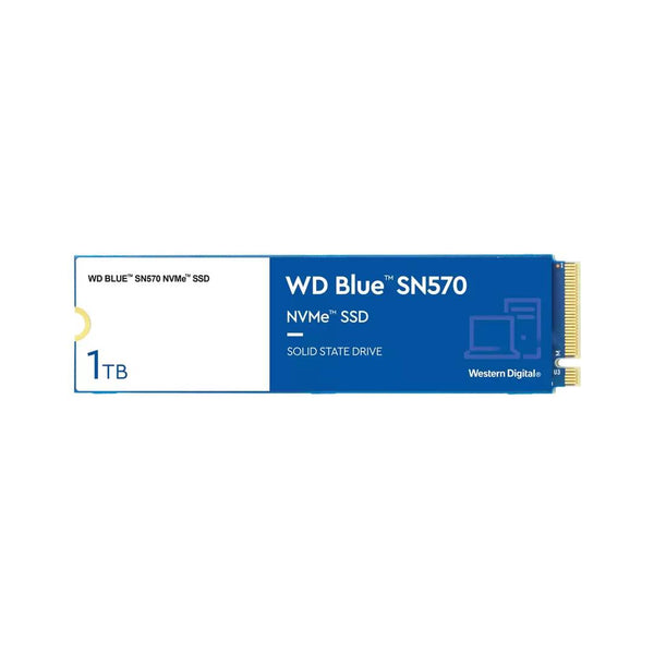 Unidad de Estado Sólido WD Blue SN570, 1TB, NVMe M.2, Lectura 3500 MB/s Escritura 3000 MB/s