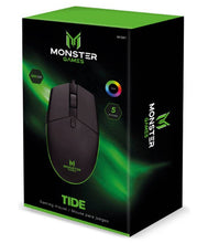 Cargar imagen en el visor de la galería, Mouse Gamer Monster Tide, 5 Botones, 7 Color Glare Breathing, 3200 DPI, M1041, Negro