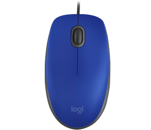 Mouse Logitech M110 SILENT, Confortable, Wired, Click Silencioso, Blue
