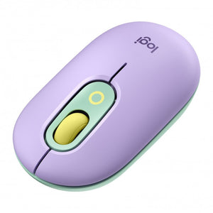 Mouse Logitech Pop, Wireless, 4 Botones, 4.000 DPI, Lila