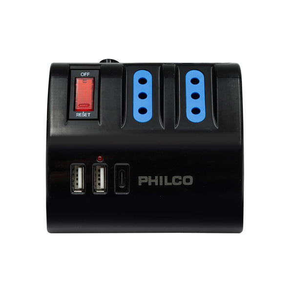 EXTENSION USB TIPO C 3 POS 2044N PHILCO