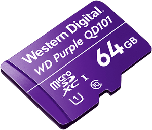 Tarjeta de Memoria Flash Western Digital WD Purple SC QD101, 64GB MicroSDHC Clase 10