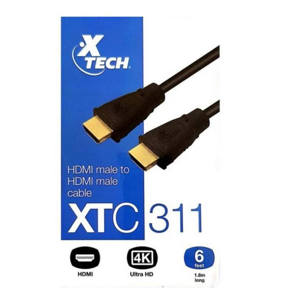 HDMI XTECH XTC-311 6FT HDMI M/M V1.3 CAT2 (30AW)
