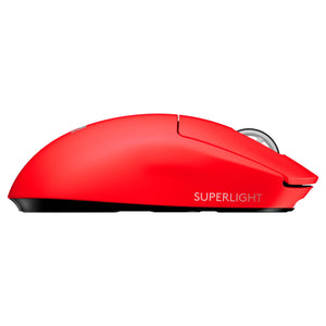 Mouse Gamer Logitech Gaming Pro X SuperLight, Wireless, 5 Botones, 25.600 DPI, Rojo