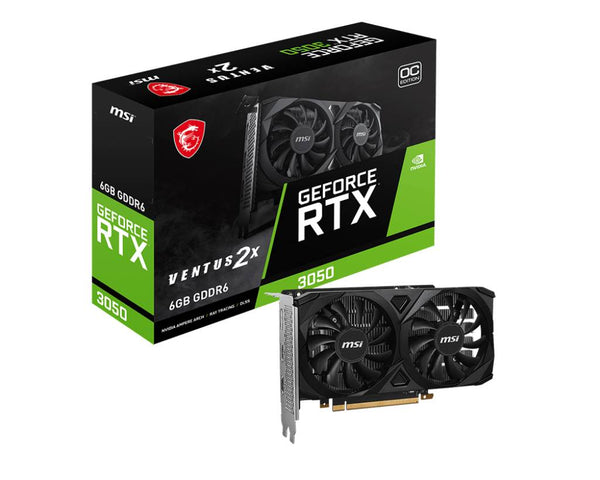 Tarjeta de Video MSI Nvidia GeForce RTX 3050 VENTUS 2X 6G OC, 6GB GDDR6, 96-bit, PCI-e 4.0