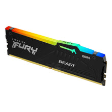 Cargar imagen en el visor de la galería, Memoria RAM Kingston FURY Beast RGB DDR5, 8GB 5600MT/s CL40 DIMM, Intel XMP 3.0