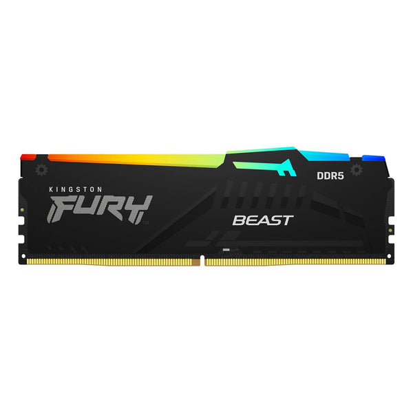 Memoria RAM Kingston FURY Beast RGB DDR5, 8GB 5600MT/s CL40 DIMM, Intel XMP 3.0