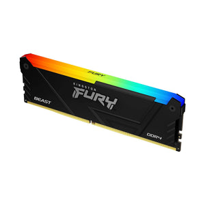 Memoria RAM Kingston Fury Beast RGB, DDR4, 8GB 3600MT/s, Intel XMP 2.0