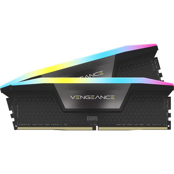 Memoria RAM Corsair Vengeance RGB DDR5, 32 GB(2x16GB), 5200 MT/s, CL40, Black