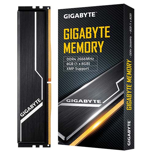 Memoria RAM Gigabyte de 8GB (DDR4, 2666MHz, CL16, 1.2V, DIMM)