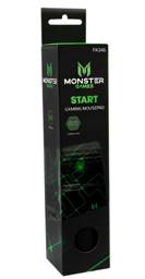 Mousepad Gamer Monster Games Start, Espesor 3mm, Base de Goma Antideslizante, 230x200mm