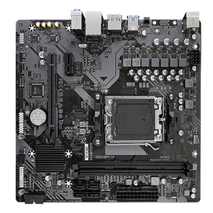 Placa madre Gigabyte, AM5, micro ATX, DDR5, PCI 4.0, 2 DIMM (Up to 6400Mhz), PCIe EZ-Latch, Q Flash Plus