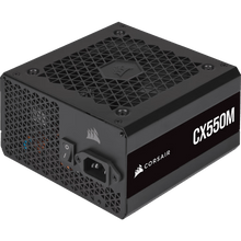 Cargar imagen en el visor de la galería, Fuente de Poder Corsair CX550M de 550Watts (Modular, Certificación 80+ Bronze)