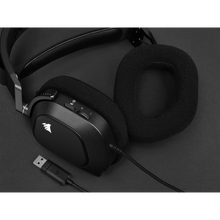 Cargar imagen en el visor de la galería, Audífonos Gamer Corsair HS80 RGB (Dolby Audio 7.1, USB, Negro)