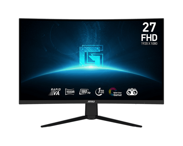 Monitor Gamer Curvo MSI G27C3F – 27″, Full HD, Fast VA, 180Hz, 1ms