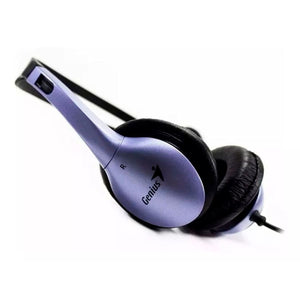 Audifono Head Genius HS-04S 3.5MM Band Headset Negro/gris