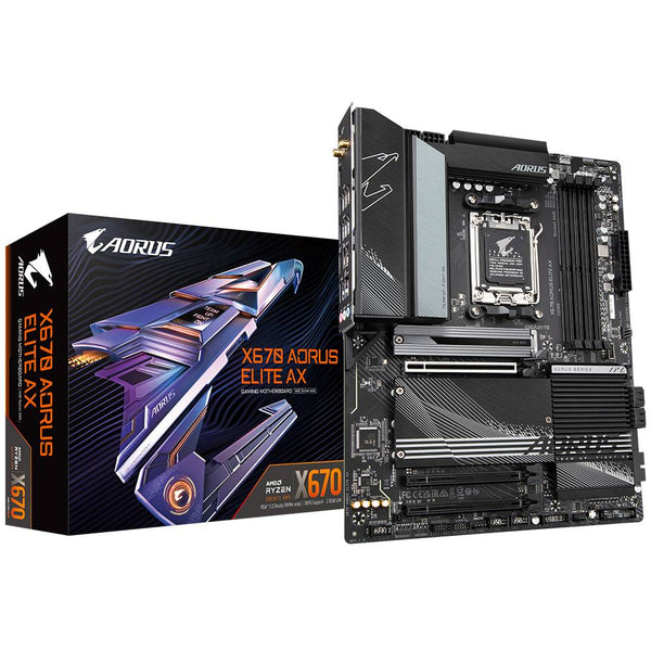 Placa Madre Aorus X670 Elite AX, Formato ATX, Socket AM5, DDR5, M.2, PCI-e 4.0