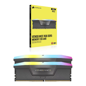 Kit Memoria RAM Corsair Vengeance RGB de 32GB (2 x 16GB, DDR5, 5200MHz, CL40, DIMM)