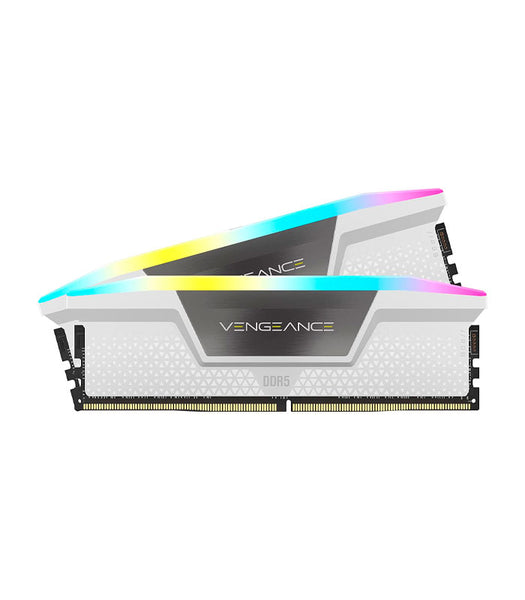 Memoria RAM Corsair Vengeance RGB DDR5, 32 GB(2x16GB), 5200 MT/s, CL40, White