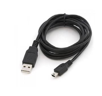 Cable USB-A a Mini-USB Ultra, Largo 1.8 Metros, Negro