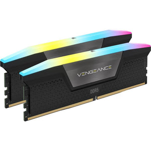 Memoria RAM Corsair Vengeance RGB DDR5, 32 GB(2x16GB), 5200 MT/s, CL40, Black