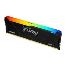 Cargar imagen en el visor de la galería, Memoria RAM Kingston Fury Beast RGB, DDR4, 16GB 3200MT/s, Intel XMP 2.0, AMD