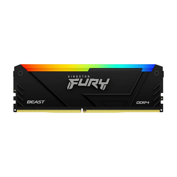 Memoria RAM Kingston Fury Beast RGB, DDR4, 8GB 3600MT/s, Intel XMP 2.0