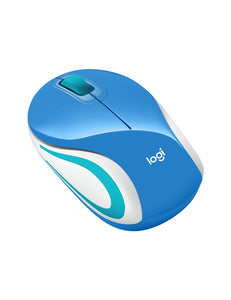 Mouse Mini inalámbrico, ultraportátil Logitech M187, Refresh Blue