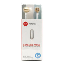 Cargar imagen en el visor de la galería, Audífono Motorola Earbuds Metal Resistente al Agua In-Ear SH009 GD
