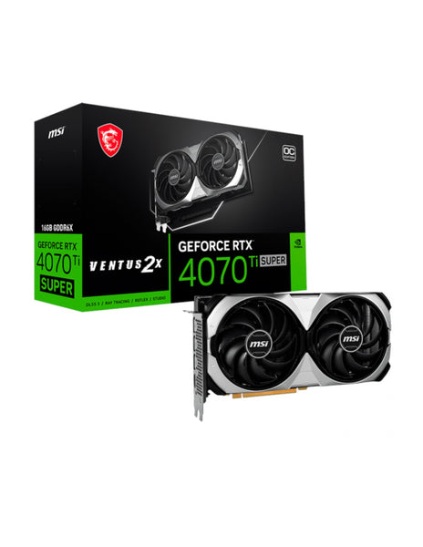 Tarjeta de Video MSI GeForce RTX 4070 Ti SUPER VENTUS 2X OC de 16GB GDDR6X