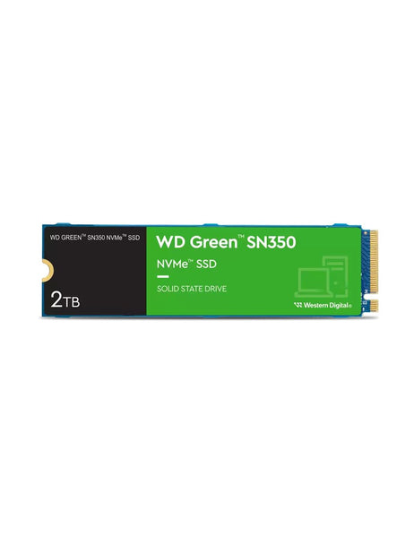 Unidad de Estado Sólido Western Digital Green SN350 de 2TB (NVMe, M.2 2280, PCIE Gen3)