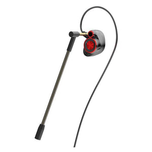 Audífonos con Micrófono HP, Micrófono Desmontable, 3.5mm, Negro/Rojo