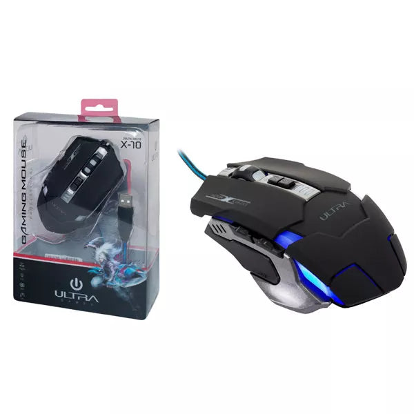 Mouse Gamer ULTRA X70, 6 Botones, Luz Full LED ALAMBRICO