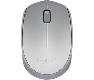 Mouse Wireless Logitech M170 Silver, Conexión Plug and Play