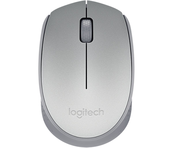 Mouse Wireless Logitech M170 Silver, Conexión Plug and Play