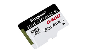 Memoria MicroSD High Endurance 64GB, UHS-I U1 Clase 10, cámaras de seguridad, Body y Dashcams