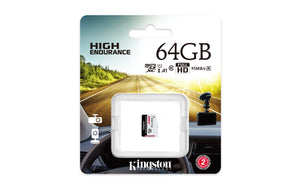Memoria MicroSD High Endurance 64GB, UHS-I U1 Clase 10, cámaras de seguridad, Body y Dashcams