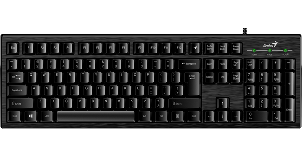 Teclado Genius Smart Keyboard KB-101, QWERTY + Numérico, Alámbrico, USB 2.0 *Ítem disponible en 48 horas hábiles aprox. Leer descripción*