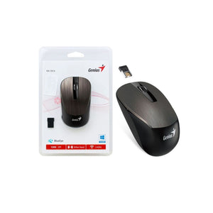 Mouse Inalámbrico Genius NX-7015, 3 Botones, 1.600 DPI, Receptor USB, Negro/Chocolate