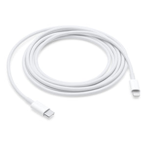Cable Apple USB-C a Lightning, Largo 2 Metros, Blanco